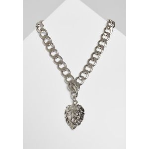 Urban Classics Lion Basic Necklace silver - One Size vyobraziť