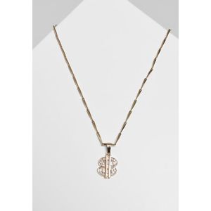 Urban Classics Small Dollar Necklace gold - One Size vyobraziť