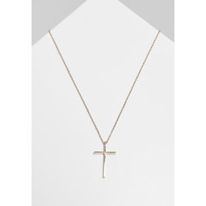 Urban Classics Big Basic Cross Necklace gold - One Size vyobraziť