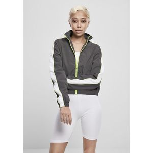 Urban Classics Ladies Short Piped Track Jacket darkshadow/electriclime - L vyobraziť