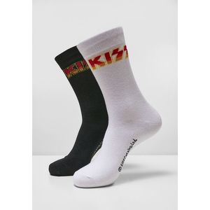 Urban Classics Kiss Socks 2-Pack black/white - 43-46 vyobraziť