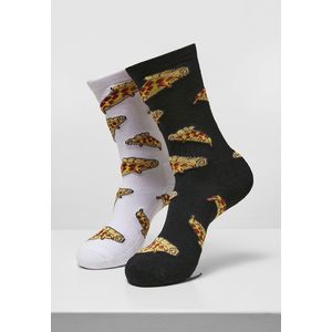 Mister Tee Pizza Slices Socks 2-Pack black/white - 43-46 vyobraziť