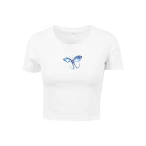 Mister Tee Ladies Butterfly Cropped Tee white - L vyobraziť