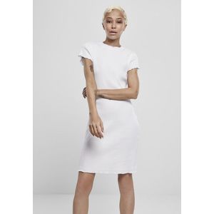 Urban Classics Ladies Rib Tee Dress white - XS vyobraziť