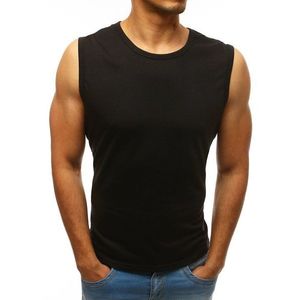 Jednoduché pánske tričko bez rukávov čiernej farby (rx3510) vyobraziť