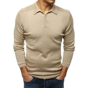 Pánsky sveter v béžovom prevedení (wx1420) vyobraziť