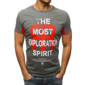 Trendové antracitové pánske tričko vyobraziť