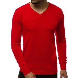 Tmavočervený jednoduchý sveter TMK/YY03/6 vyobraziť