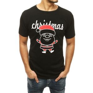 Veselé tričko v čiernej farbe Christmas vyobraziť