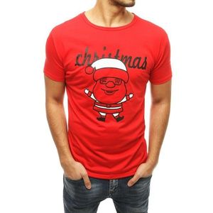 Veselé tričko v červenej farbe Christmas vyobraziť