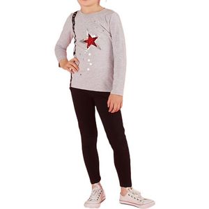 Svetlo-sivé dievčenské tričko stars vyobraziť