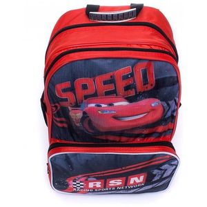 červeno-čierny školský batoh s motívom cars vyobraziť