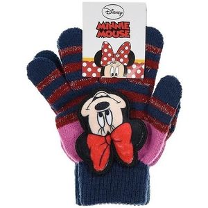 Minnie mouse dievčenské pruhované rukavice vyobraziť