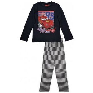 Cars - chlapčenské čierne pyžamo s dlhým rukávom vyobraziť