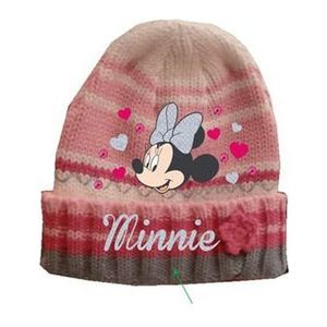 Minnie mouse dievčenské ružová pruhovaná čiapka vyobraziť