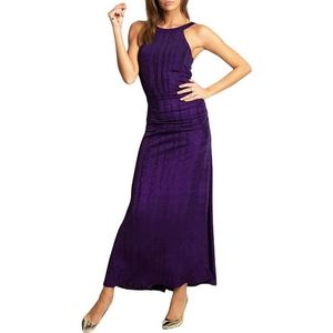 Dámske fialové dlhé šaty vyobraziť