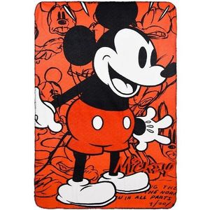 Mickey mouse červená fleecová deka vyobraziť