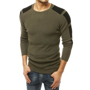 Pánsky trendový khaki sveter. vyobraziť