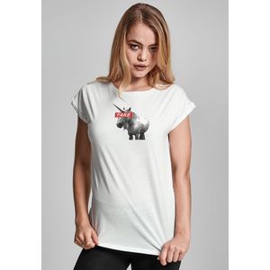 Dámske tričko MR.TEE Ladies Fake Unicorn Farba: white, Veľkosť: XS vyobraziť