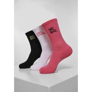 Mister Tee Girl Gang Socks 3-Pack pink/wht/blk - 39-42 vyobraziť