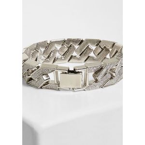 Urban Classics Glitter Bracelet silver - L/XL vyobraziť