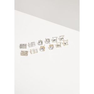 Urban Classics Diamond Earring Set 6-Pairs silver/gold - One Size vyobraziť