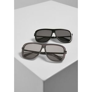Urban Classics Sunglasses Milos 2-Pack black/black+grey/grey - UNI vyobraziť
