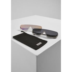 Urban Classics Sunglasses Spetses 2-Pack wht/hollographic+d.grey/blk - UNI vyobraziť