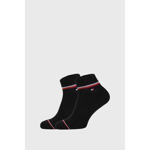 2 PACK čiernych členkových ponožiek Tommy Hilfiger Iconic vyobraziť