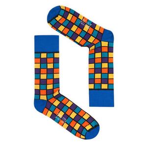 Unisex modro-žlté ponožky Spox Sox Rubiks cube vyobraziť