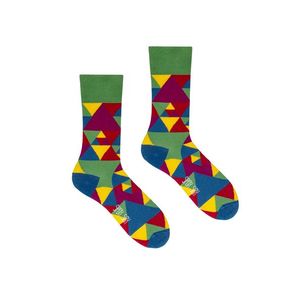 Viacfarebné ponožky Colorful Triangles vyobraziť