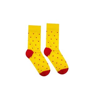 Červeno-žlté ponožky Gentleman vyobraziť