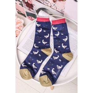 Modré ponožky Goosey Lucy Bird Socks vyobraziť