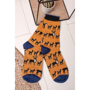 Modro-žlté ponožky Animal Kin Socks vyobraziť