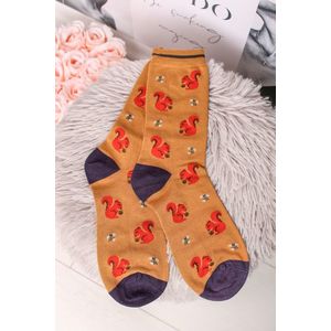 Žlté ponožky Squirrel Socks vyobraziť