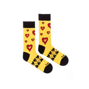 Žlté ponožky Seman Srdcia vyobraziť
