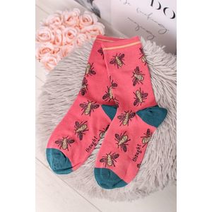Ružové ponožky Insetto Socks vyobraziť
