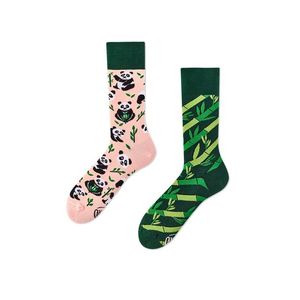 Ružovo-zelené ponožky Sweet Panda vyobraziť