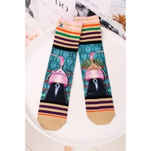 Dámske viacfarebné vzorované ponožky Hairblow vyobraziť