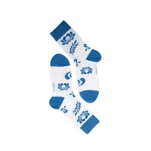 Modro-biele ponožky Folk Socks vyobraziť