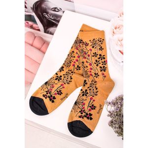 Žlté kvetované ponožky Amice Floral Socks vyobraziť