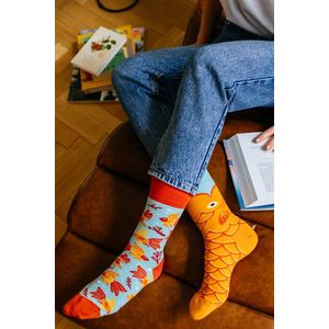 Modro-oranžové ponožky The Wish Fish vyobraziť