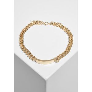Urban Classics Plate Necklace gold - One Size vyobraziť