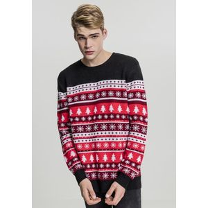 Snowflakes Christmas Crewneck red/white/black - L vyobraziť