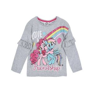 My little pony - sivé dievčenské tričko s volánikmi vyobraziť