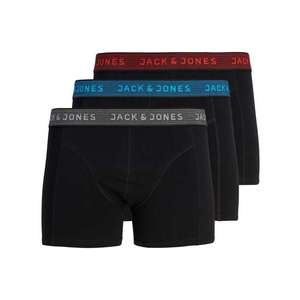 JACK & JONES Boxerky modrá / červená / čierna vyobraziť