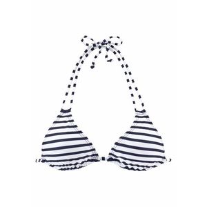 VENICE BEACH Bikinový top 'Summer' námornícka modrá / biela vyobraziť
