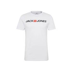 JACK & JONES Tričko 'ECORP LOGO' červená / čierna / biela vyobraziť
