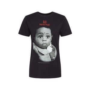 Mister Tee T-Shirt 'Lil Wayne Child' čierna / sivá / červená vyobraziť