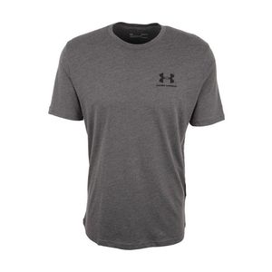UNDER ARMOUR Funkčné tričko 'Sportstyle' sivá melírovaná / čierna vyobraziť